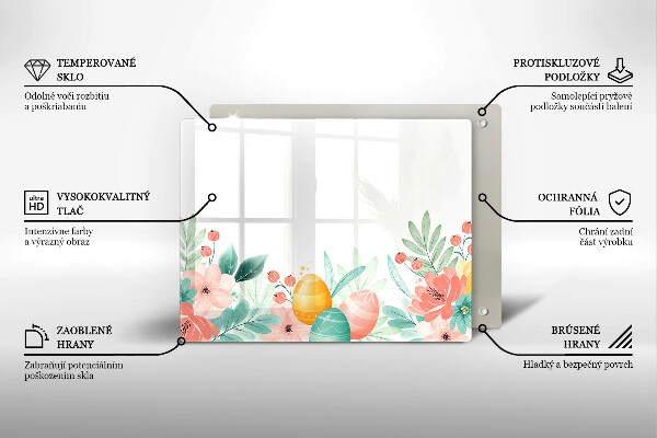 Protège plaque de cuisson œufs de Pâques