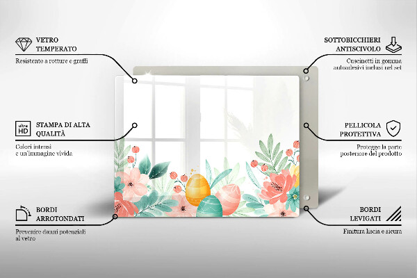 Protège plaque de cuisson œufs de Pâques