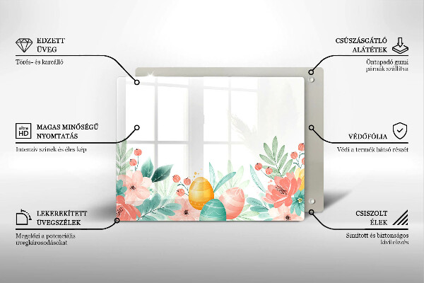 Protège plaque de cuisson œufs de Pâques