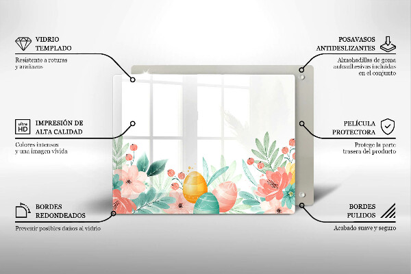 Protège plaque de cuisson œufs de Pâques