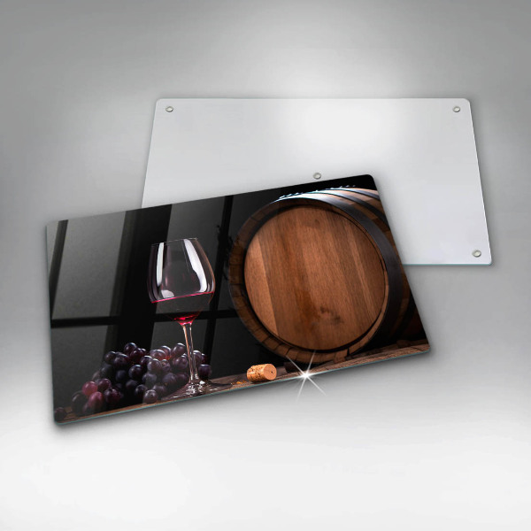 Protège plaque de cuisson Verre à vin en tonneau