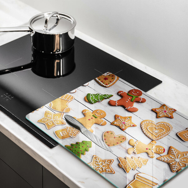 Protège plaque de cuisson Pain d'épice de Noël