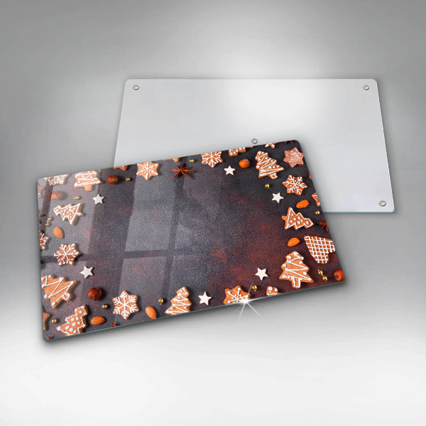 Protège plaque de cuisson Noël en pain d'épice