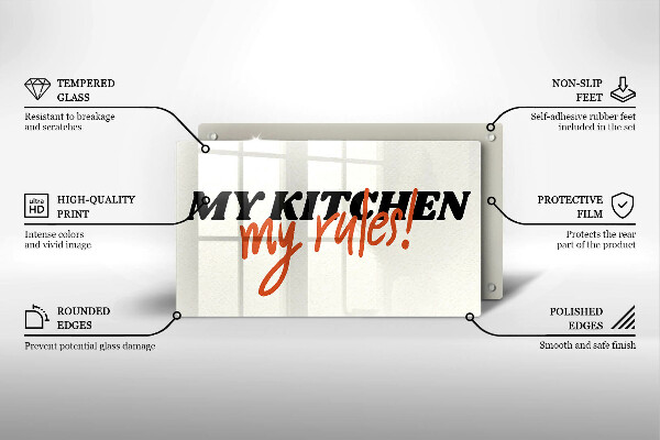 Protège plaque de cuisson My kitchen my rules