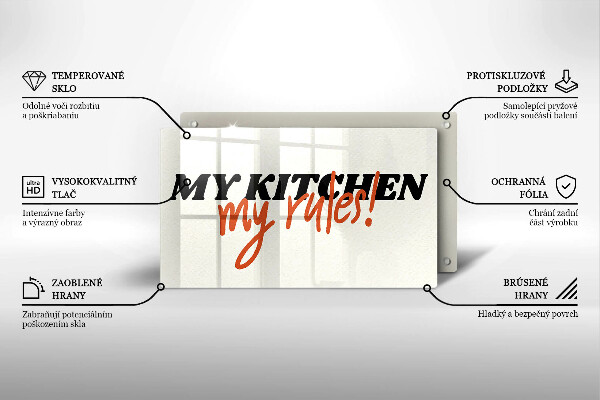 Protège plaque de cuisson My kitchen my rules