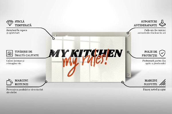 Protège plaque de cuisson My kitchen my rules