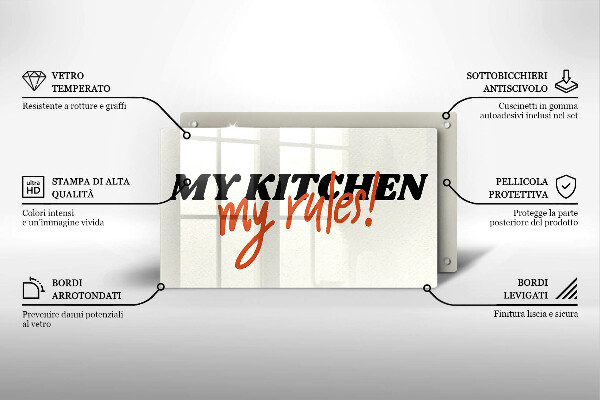 Protège plaque de cuisson My kitchen my rules
