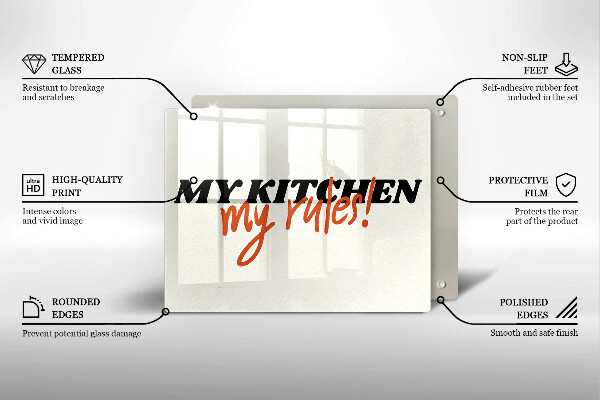 Protège plaque de cuisson My kitchen my rules