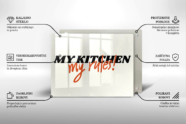 Protège plaque de cuisson My kitchen my rules