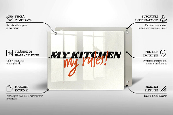 Protège plaque de cuisson My kitchen my rules