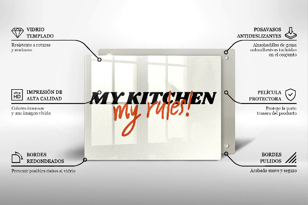 Protège plaque de cuisson My kitchen my rules
