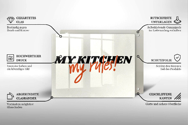 Protège plaque de cuisson My kitchen my rules