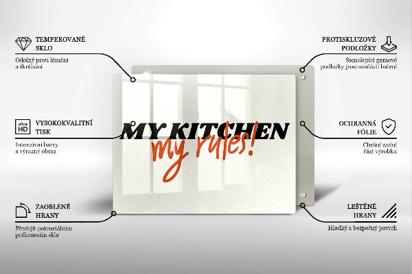 Protège plaque de cuisson My kitchen my rules
