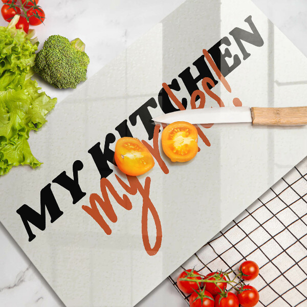 Protège plaque de cuisson My kitchen my rules