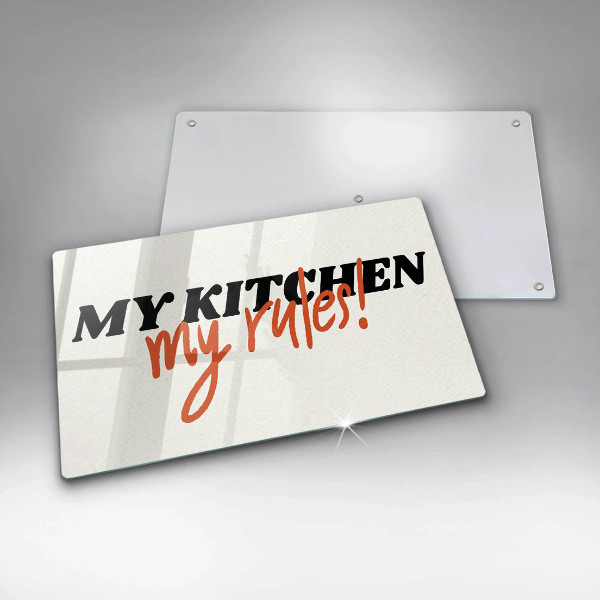 Protège plaque de cuisson My kitchen my rules