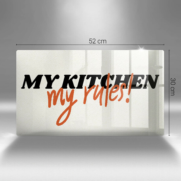 Protège plaque de cuisson My kitchen my rules