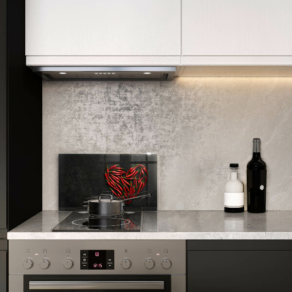 Protège plaque de cuisson Coeur de piment