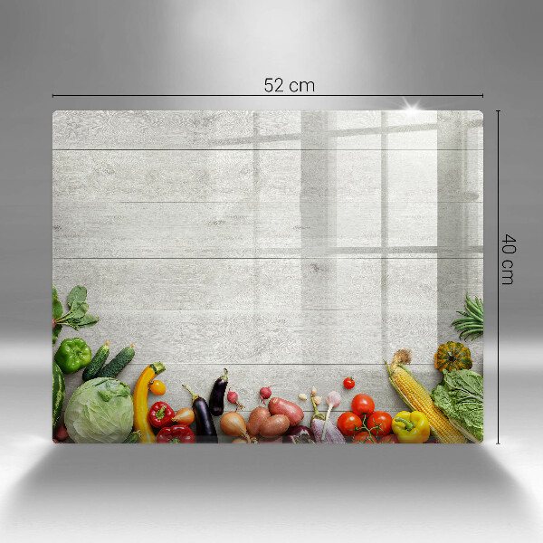 Protège plaque de cuisson Légumes sur planches