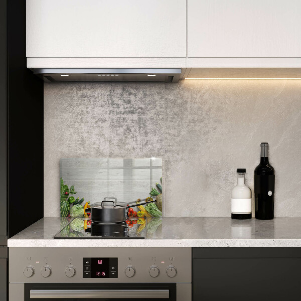 Protège plaque de cuisson Légumes sur planches