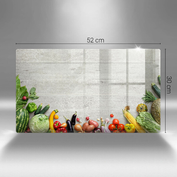 Protège plaque de cuisson Légumes sur planches