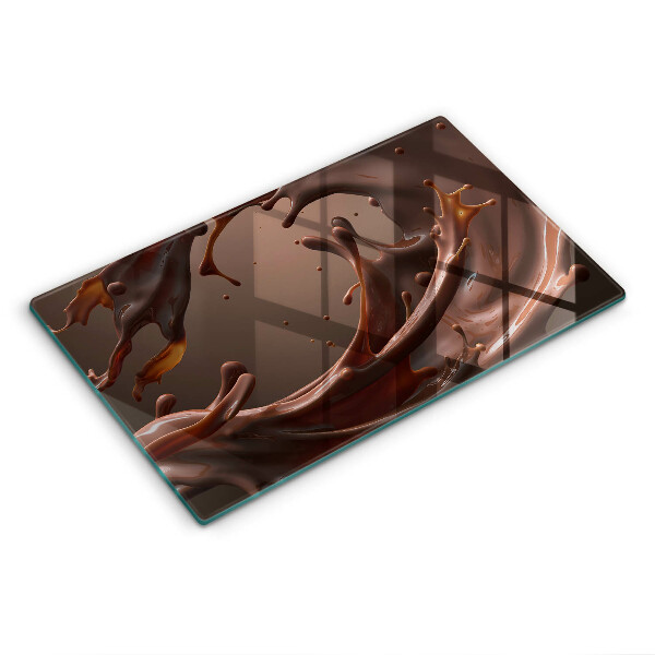 Protège plaque de cuisson Chocolat liquide