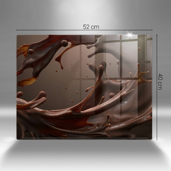 Protège plaque de cuisson Chocolat liquide