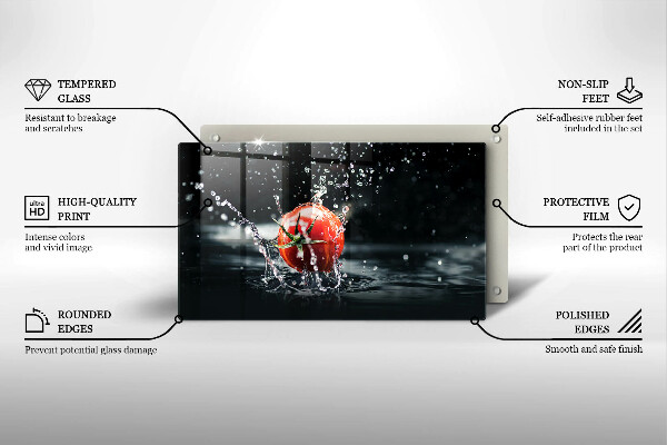 Protège plaque de cuisson Tomate dans l'eau