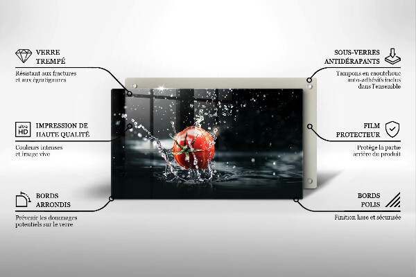 Protège plaque de cuisson Tomate dans l'eau