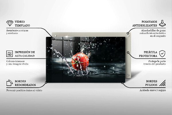 Protège plaque de cuisson Tomate dans l'eau