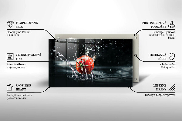 Protège plaque de cuisson Tomate dans l'eau