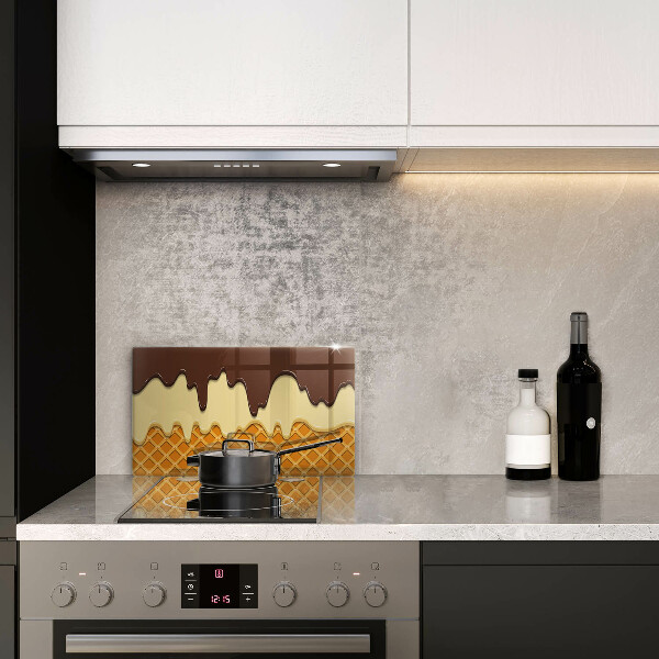 Protège plaque de cuisson Illustration de cornet de crème glacée