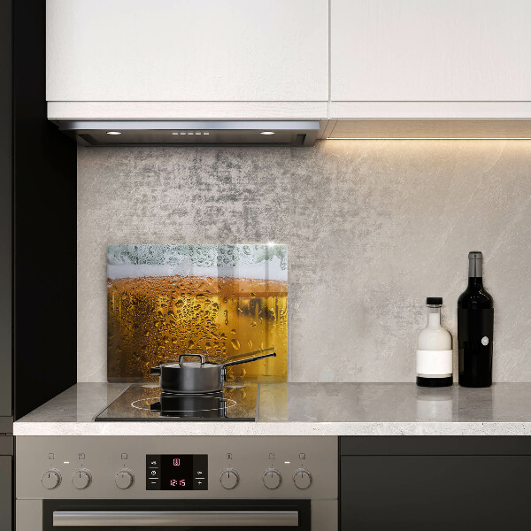 Protège plaque de cuisson Verre de bière mouillé