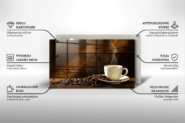 Protège plaque de cuisson Tasse à café en bois