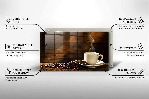 Protège plaque de cuisson Tasse à café en bois