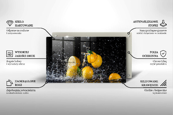 Protège plaque de cuisson Fruit de citron juteux