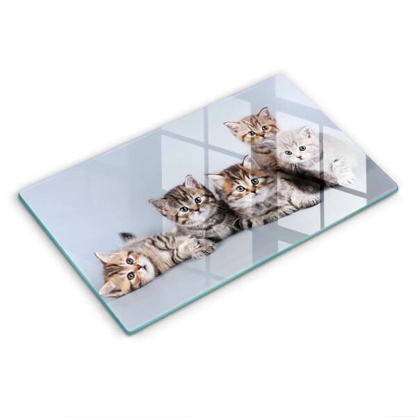 Protège plaque de cuisson De doux petits chatons