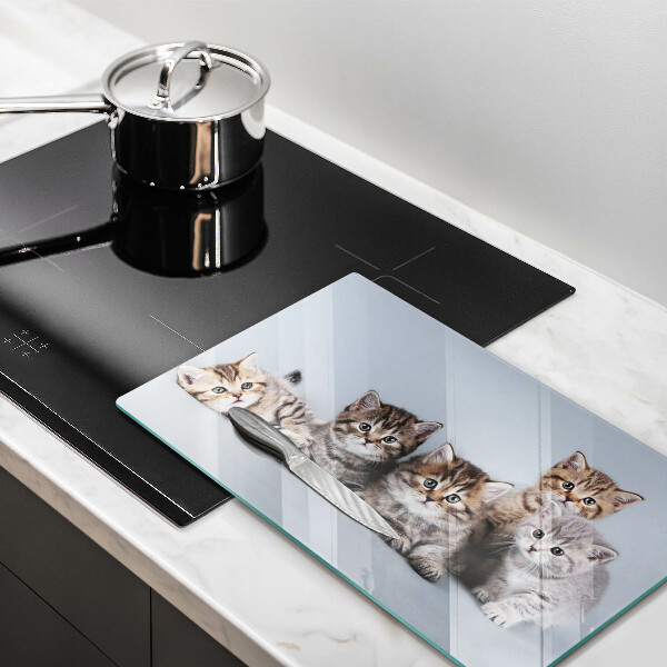 Protège plaque de cuisson De doux petits chatons