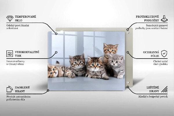 Protège plaque de cuisson De doux petits chatons