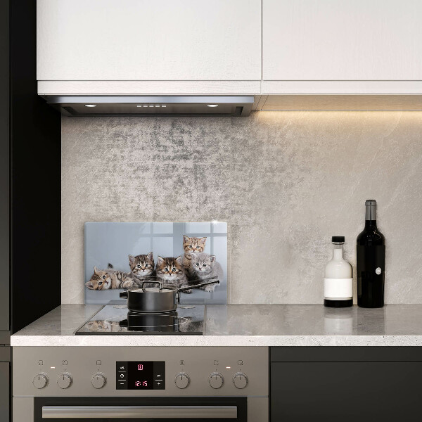 Protège plaque de cuisson De doux petits chatons