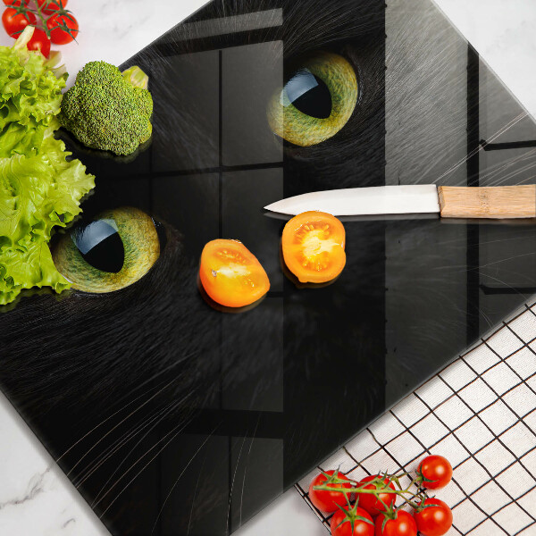 Protège plaque de cuisson Yeux de chat animaux