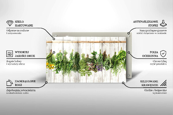 Protège plaque de cuisson Herbes et plantes séchées