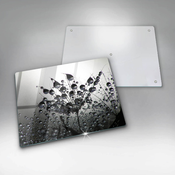 Protège plaque de cuisson Pissenlits et rosée