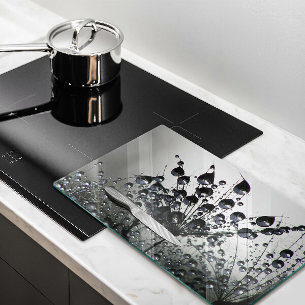 Protège plaque de cuisson Pissenlits et rosée