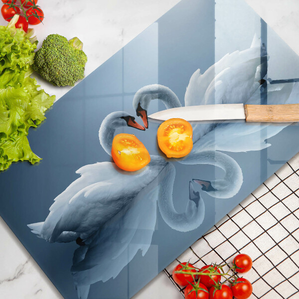 Protège plaque de cuisson Deux coeurs de cygne