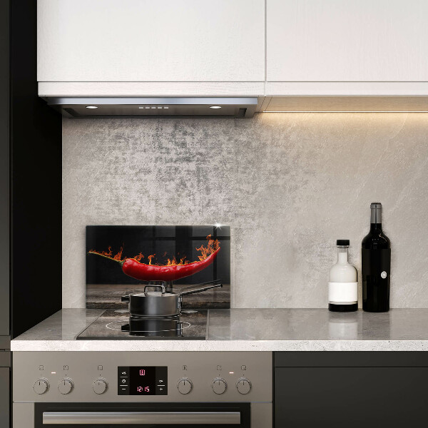 Protège plaque de cuisson Piment fort