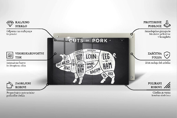 Protège plaque de cuisson Viande de porc porc