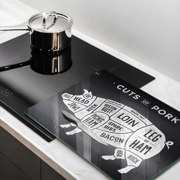 Protège plaque de cuisson Viande de porc porc