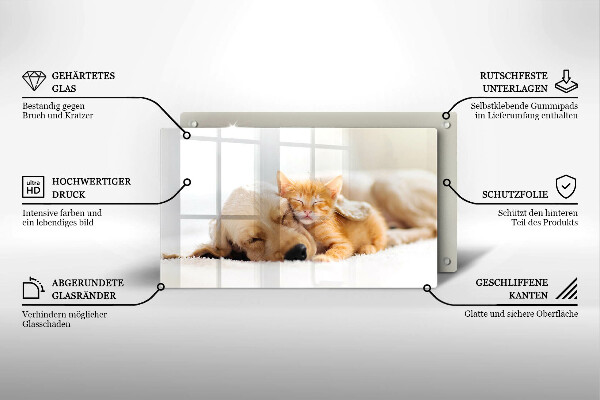 Protège plaque de cuisson Animaux chien et chat