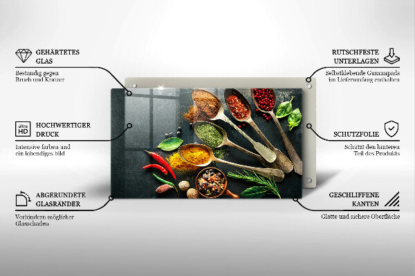 Protège plaque de cuisson Cuillères de cuisine d'épices