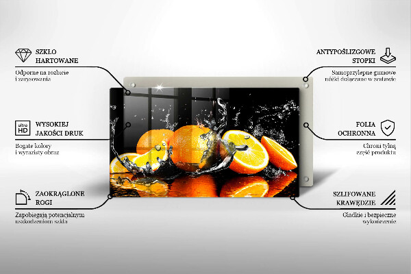 Protège plaque de cuisson Fruit orange juteux